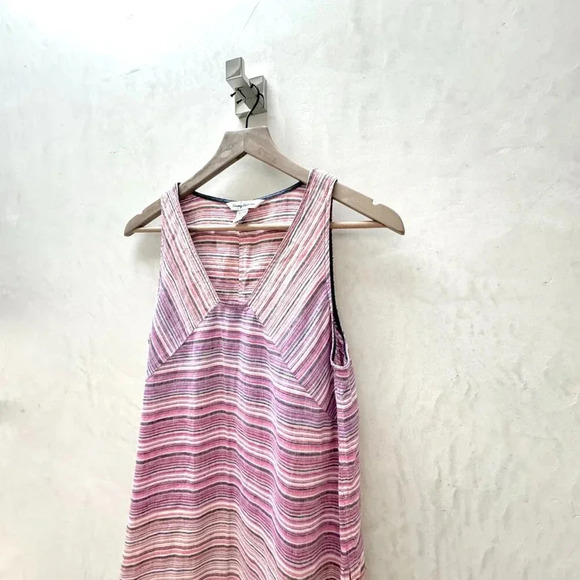 Tommy Bahama || 100% Linen Tropical Shift Dress Side Pockets XS - Picture 6 of 10